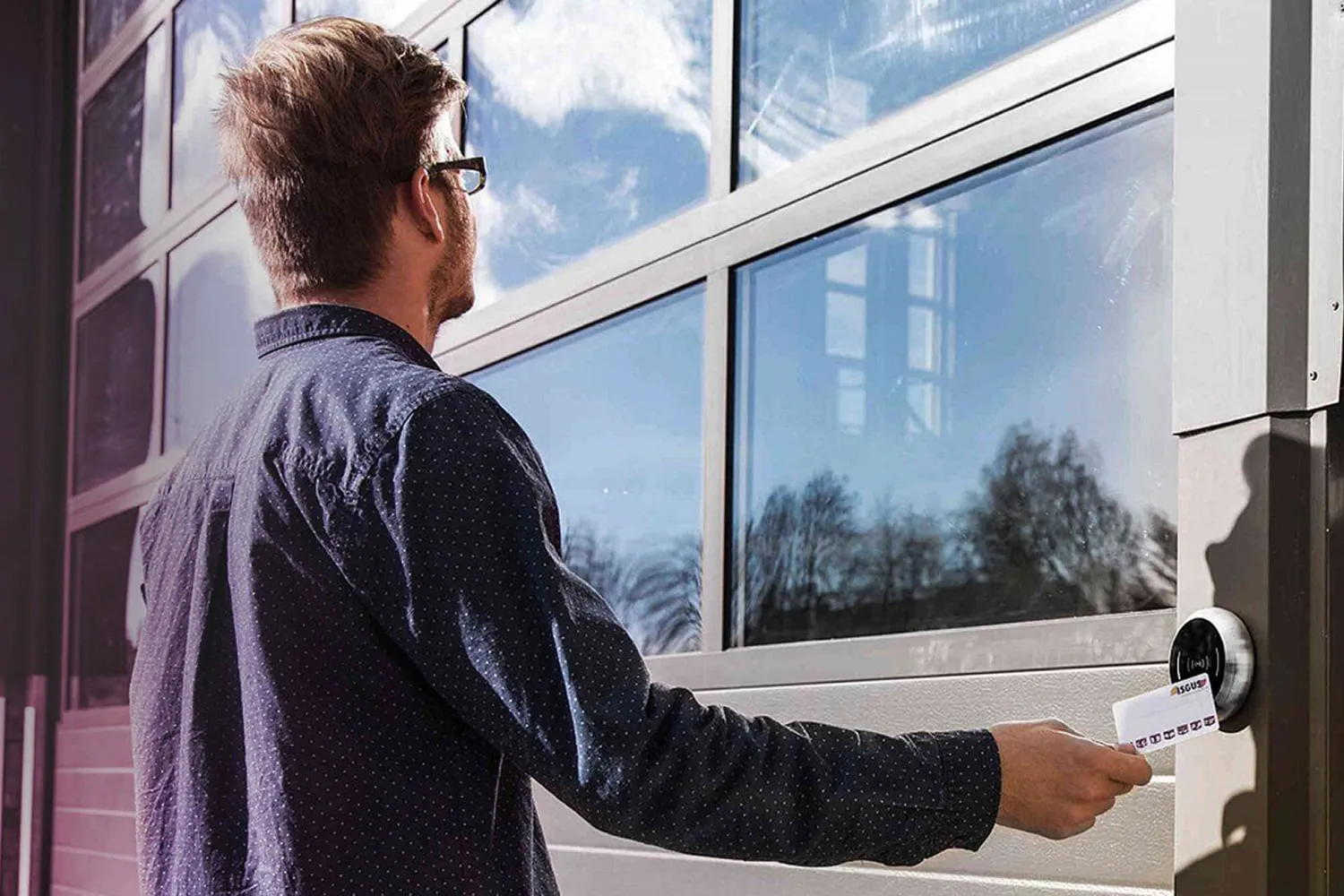 Access control touch panel
