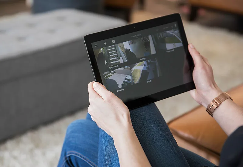 Surveillance monitoring on a tablet