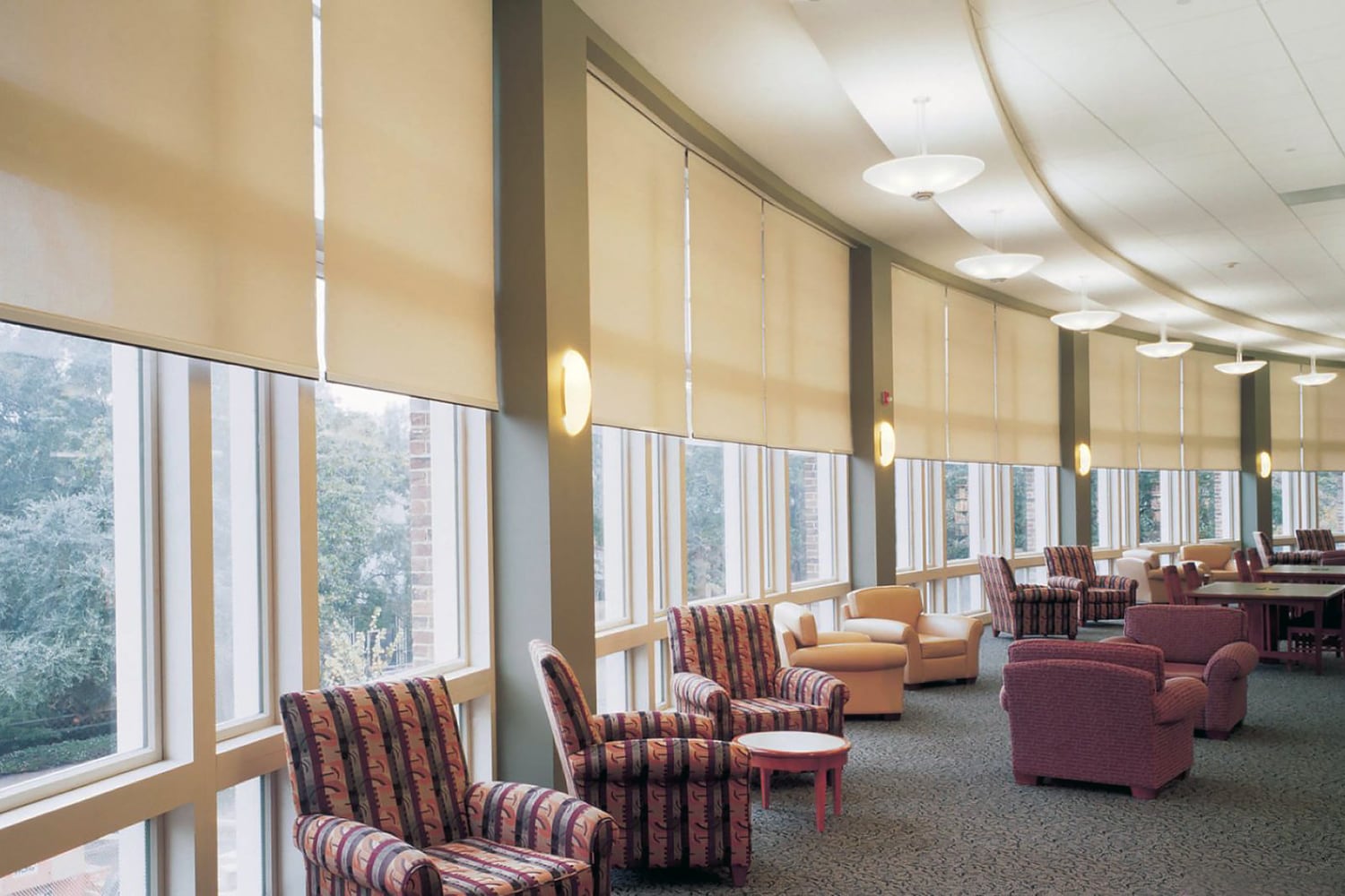 Commercial motorized window treatments